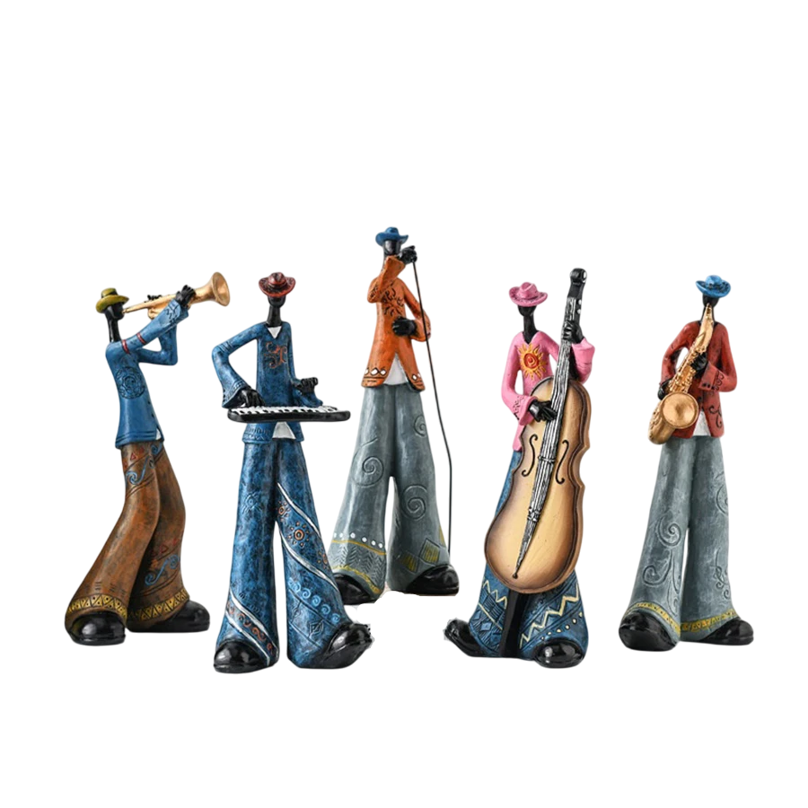 Escultura Músicos Banda Jazz