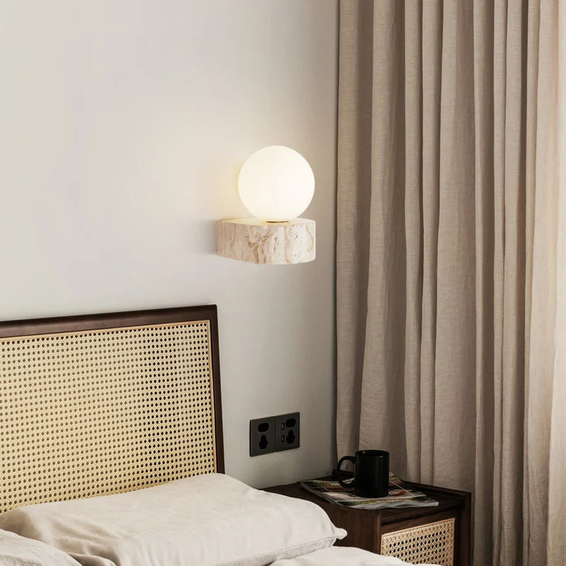 Arandela LED em Pedra Natural Nora