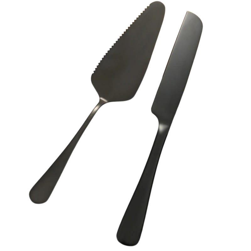 Conjunto de Corte para Bolos e Tortas em Inox
