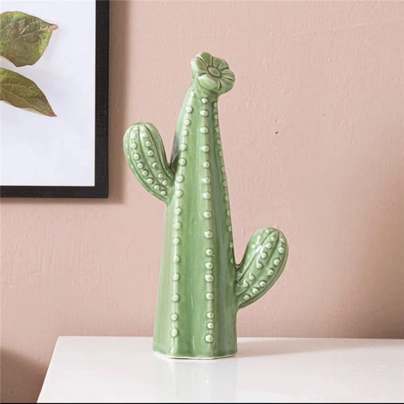 Decorativo Cactos em Cerâmica
