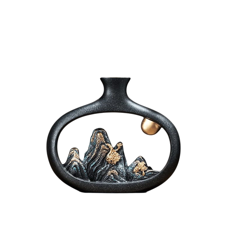 Vaso Decorativo Oriental Luxo