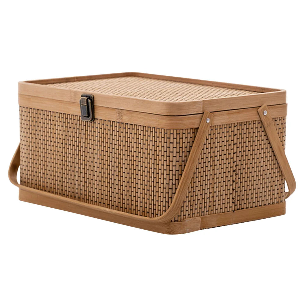 Cesto Organizador de Bambu Premium