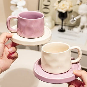 Caneca em Cerâmica com Pires Cozy 300ml