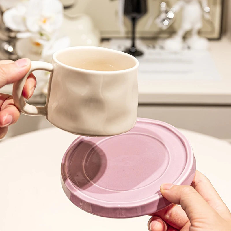 Caneca em Cerâmica com Pires Cozy 300ml