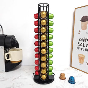 Suporte Organizador para Cápsulas de Café Giratório 40 Cápsulas