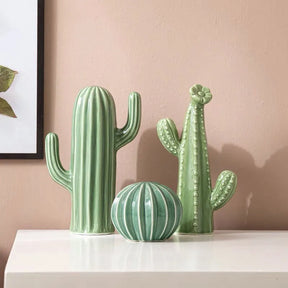 Decorativo Cactos em Cerâmica