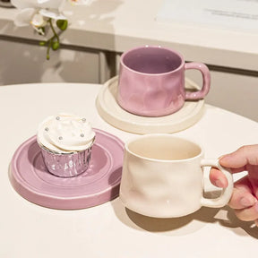 Caneca em Cerâmica com Pires Cozy 300ml