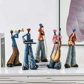 Escultura Músicos Banda Jazz