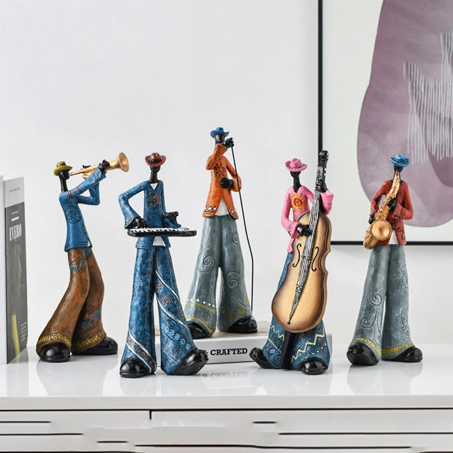 Escultura Músicos Banda Jazz