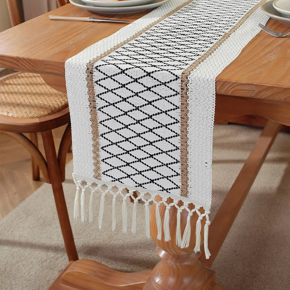 Caminho de Mesa em Linho e Algodão
